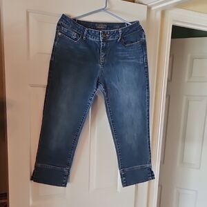 Simply Vera Vera Wang Blue Ankle Cropped Jeans